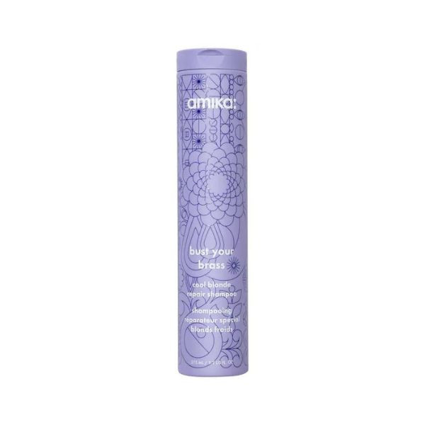 AMIKA bust your brass cool blonde repair shampoo 275ml