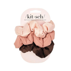 Kitsch Ensemble de 3 chouchous Cloud en tissu recyclé - Rosewood