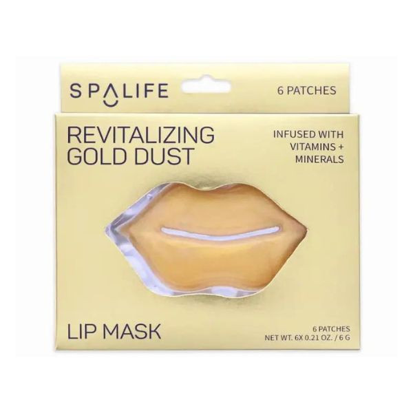 Spalife Masque à lèvres revitalisant Gold Dust - 6 pack