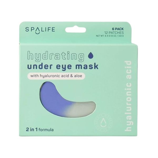 spalife Masques hydratants pour les yeux (formule 2 en 1) - 6 paires