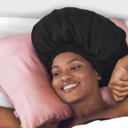 Kitsch Bonnet ajustable Satin Sleep XL - Noir