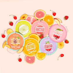 spalife Lot de 12 masques en tissu pour le visage SpaLife Fruit