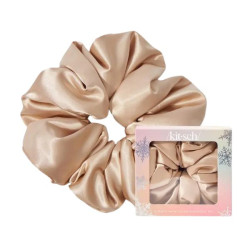 Kitsch Chouchou Holiday Cloud 9 en satin Scrunchie 1 pièce - Champagne