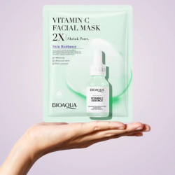 BIOAQUA Vitamin C 2X Shrink Pores Face Sheet Mask