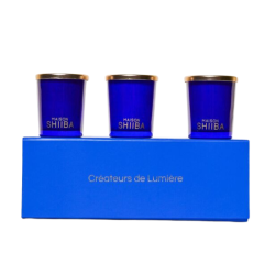 maison shiiba Coffret de 3 bougies parfumées