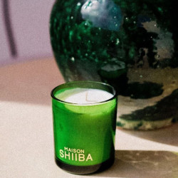 maison shiiba bougie parfumée Herbal Trip (vert) mandarine