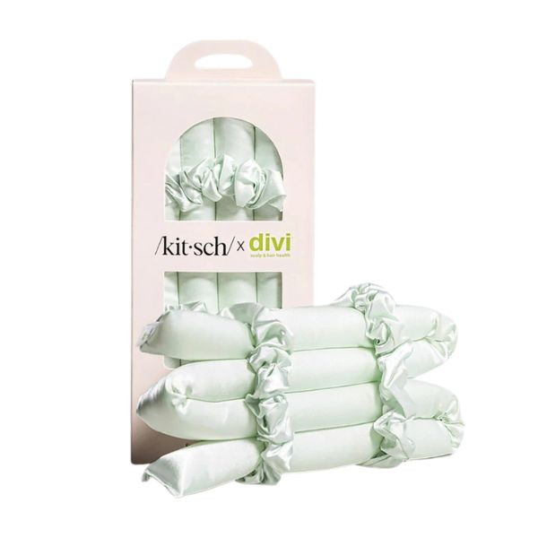 Kitsch X Divi Ensemble de heatless curls - Seafoam