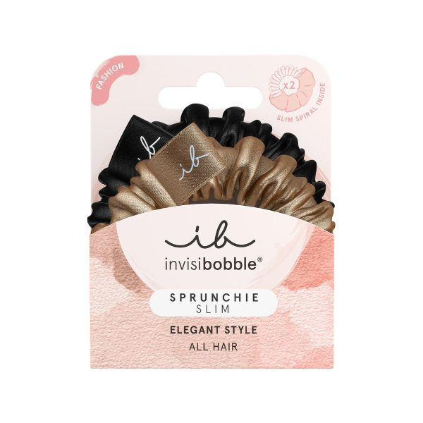 Invisibobble Duo d’élastiques à cheveux Sprunchie True Golden