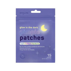 Spalife Patchs À Boutons Hydrocolloïdes Glow In The Dark Moons, 15 Carats