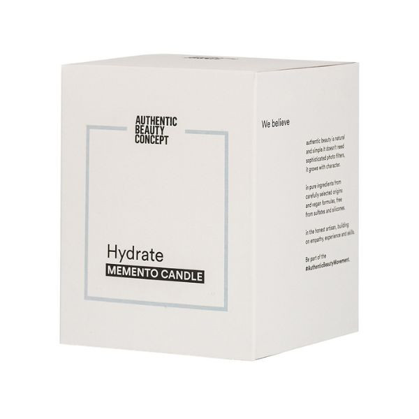 authentic beauty concept hydrate memento candle