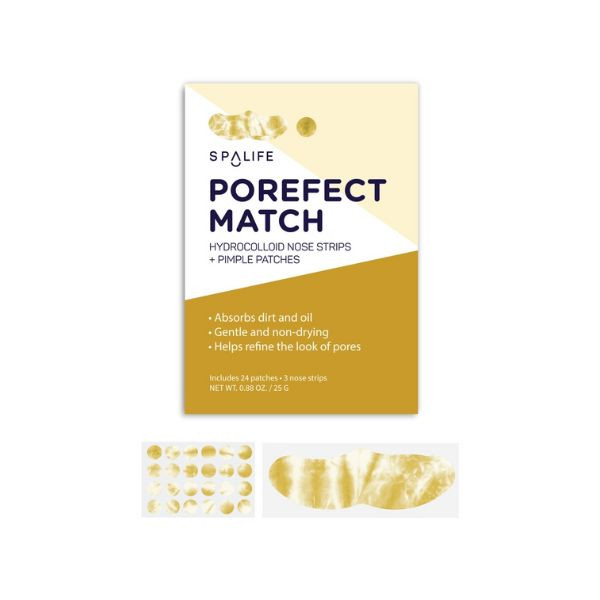 Spalife Protège-Boutons Et Bandelettes Pour Pores Du Nez Porefect Match