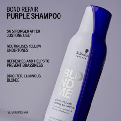 Schwarzkopf Professional BlondMe Bond Repair Purple shampoo 300ml