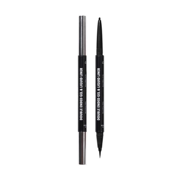 MOIRA Double Ended Gel & Liquid Liner (001, noir)