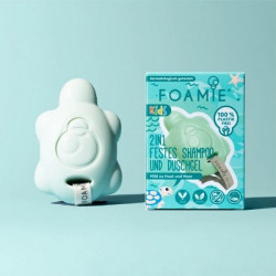 FOAMIE Kids 2in1 Turtelly Cool Solid Shampoo & Wash
