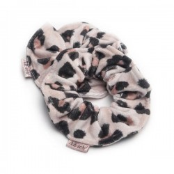 Scrunchies de toalha de microfibra KITSCH - leopardo