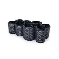 KITSCH Ceramic Hair Roller Set of 8 - Black