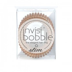 Invisibobble slim of bronze and beads