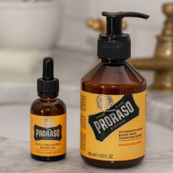 Proraso shampoing-barbe wood and spice