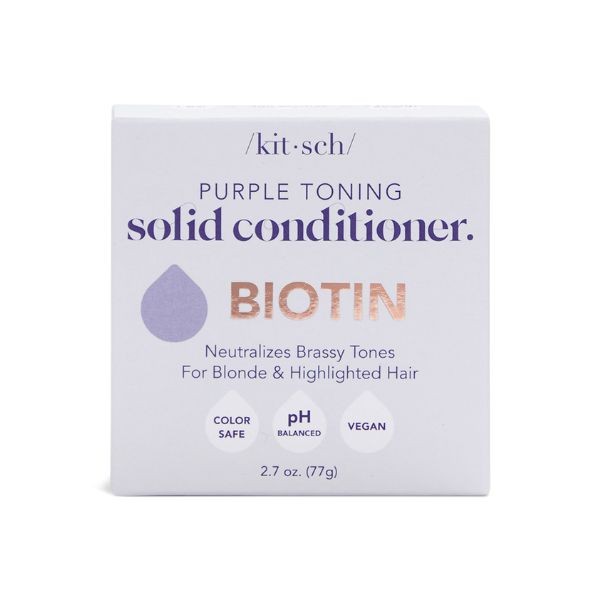 KITSCH Après-shampoing solide purple toning - biotin