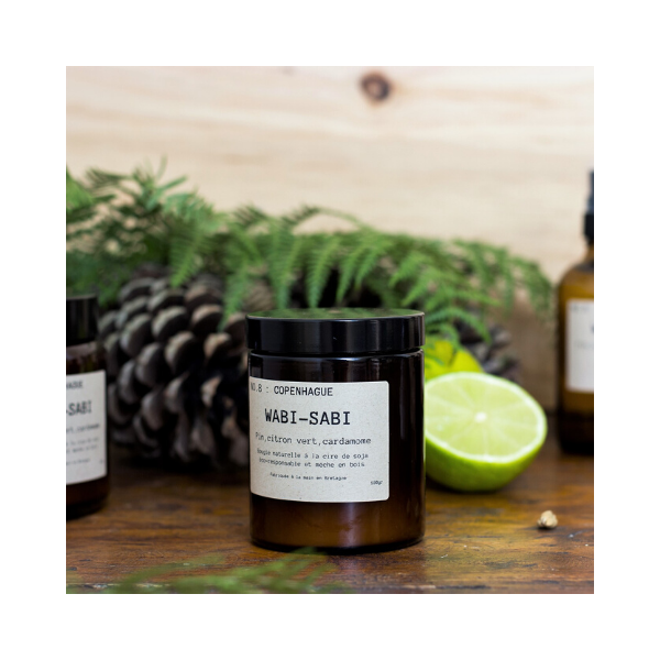 Wabi Sabi Bougie naturelle NO 8 Copenhague 150g