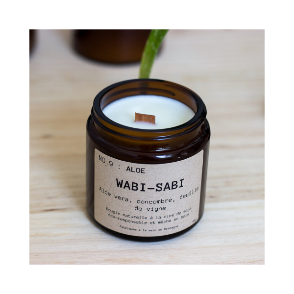 Wabi Sabi Bougie naturelle NO9 Aloe