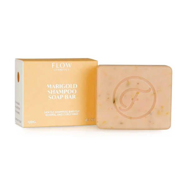 Flow Cosmetics Marigold shampoo soap bar