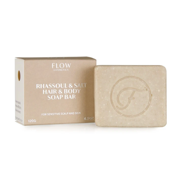 Flow Cosmetics Rhassoul & Salt shampoo soap bar