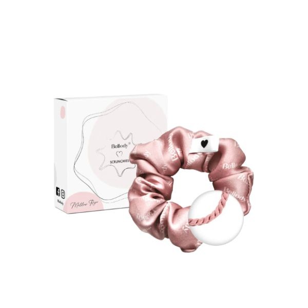 bellody-original-silk-scrunchie-mellow-rose