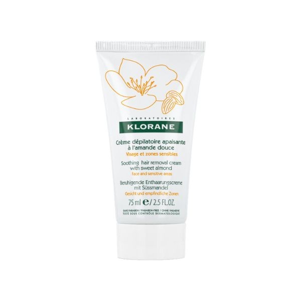 Klorane Crème Dépilatoire Apaisante à l'Amande douce 75ml