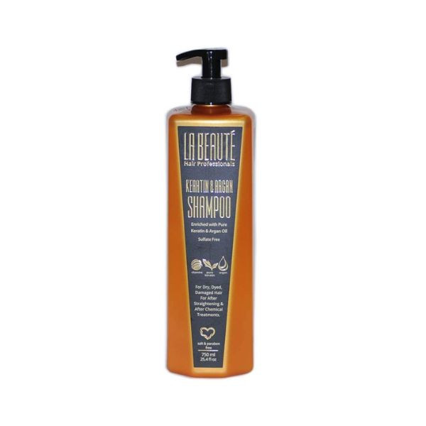 LA BEAUTE keratin & argan shampoo 750ml