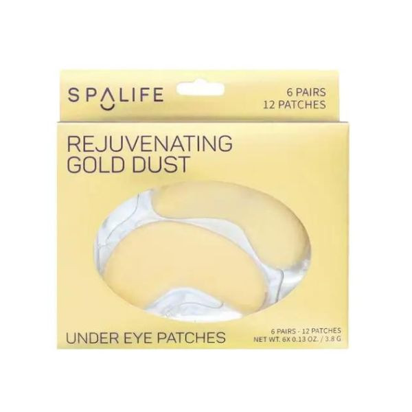 Spalife Gold Dust Rejuvenating Eye Masks, 6 Pairs
