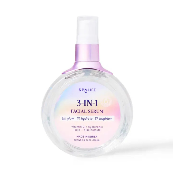 SpaLife Sérum Visage 3 en 1 Vitamine C + Acide Hyaluronique + Niacinamide 100ml