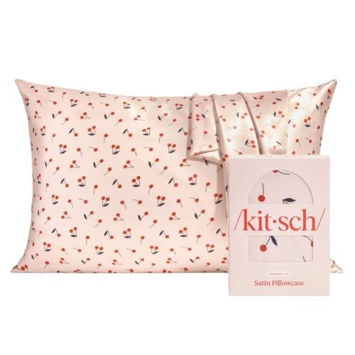 Kitsch Satin Pillowcase Standard - Cherry Print