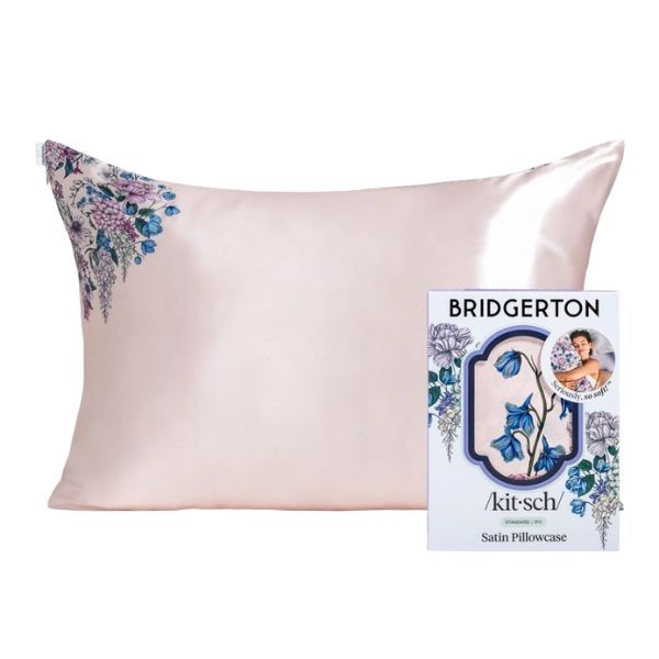 Kitsch x Bridgerton Taie d'oreiller en satin Flower