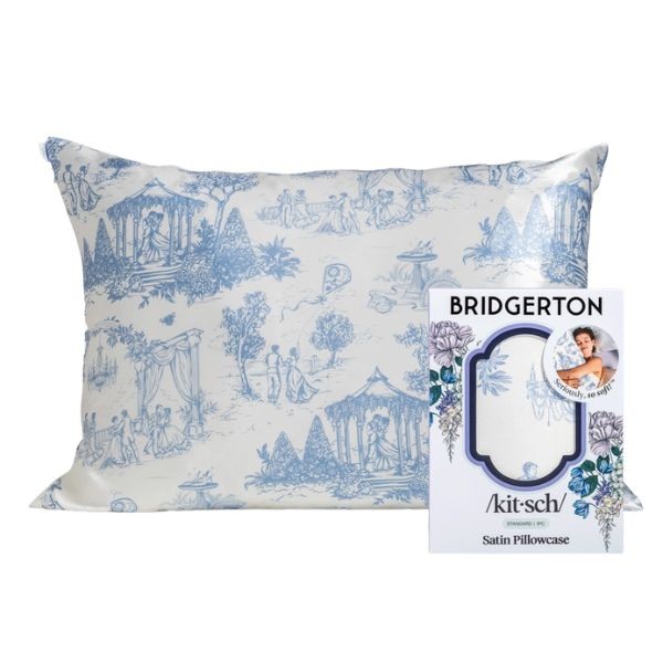 Kitsch x Bridgerton Taie d'oreiller en satin et en Toile de Jardin