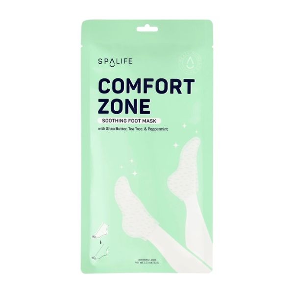 Spalife Comfort Zone masque apaisant pour pieds au beurre de karité et arbre à thé